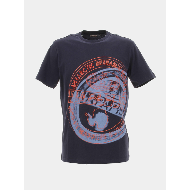 T-shirt argus bleu marine homme - Napapijri