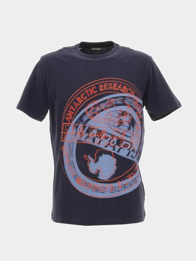 T-shirt argus bleu marine homme - Napapijri