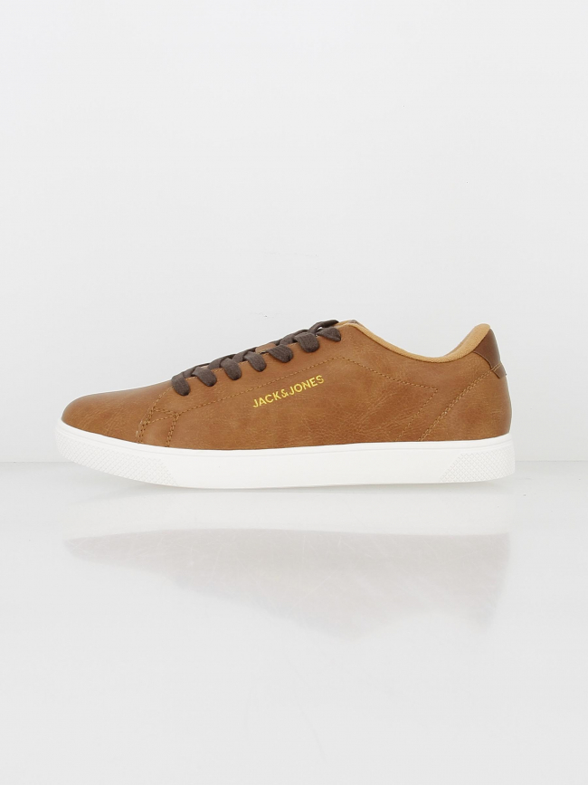 Baskets simili-cuir boss marron homme - Jack & Jones