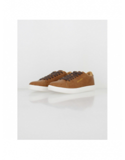 Baskets simili-cuir boss marron homme - Jack & Jones