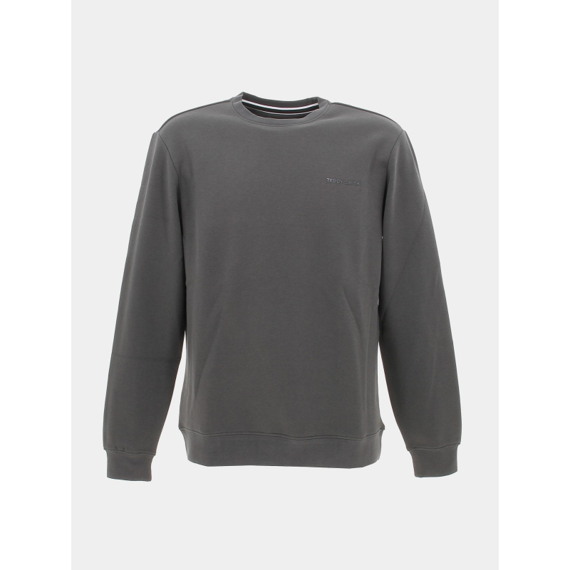 Sweat uni nark gris anthracite homme - Teddy Smith