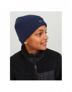 Bonnet beanie bleu marine enfant - Jack & Jones