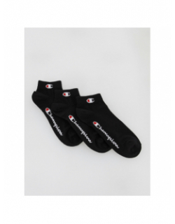 Pack 3 paires de chaussettes quarter noir - Champion