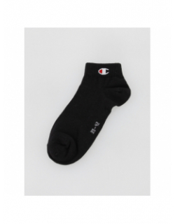 Pack 3 paires de chaussettes quarter noir - Champion