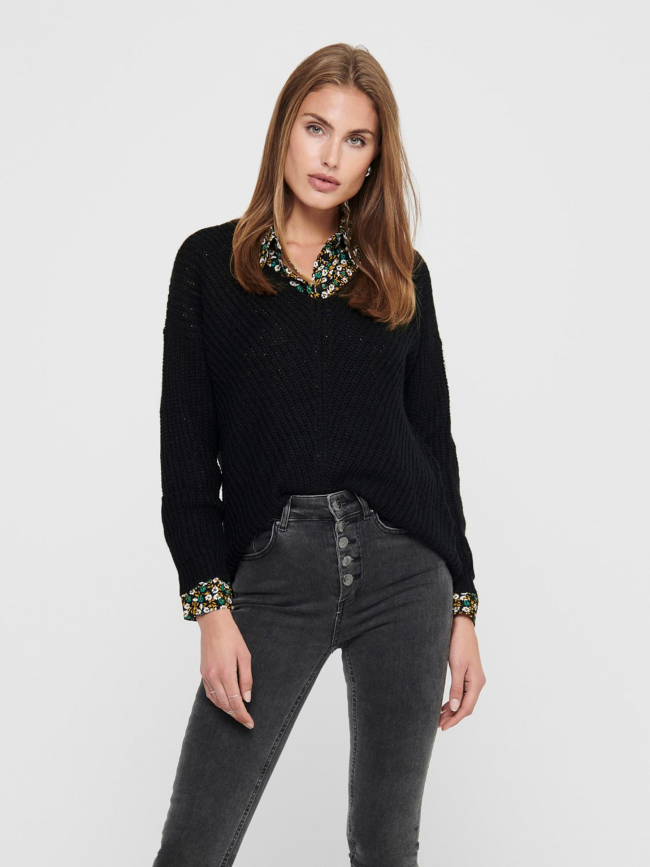 Pull en maille new megan noir femme -  JDY