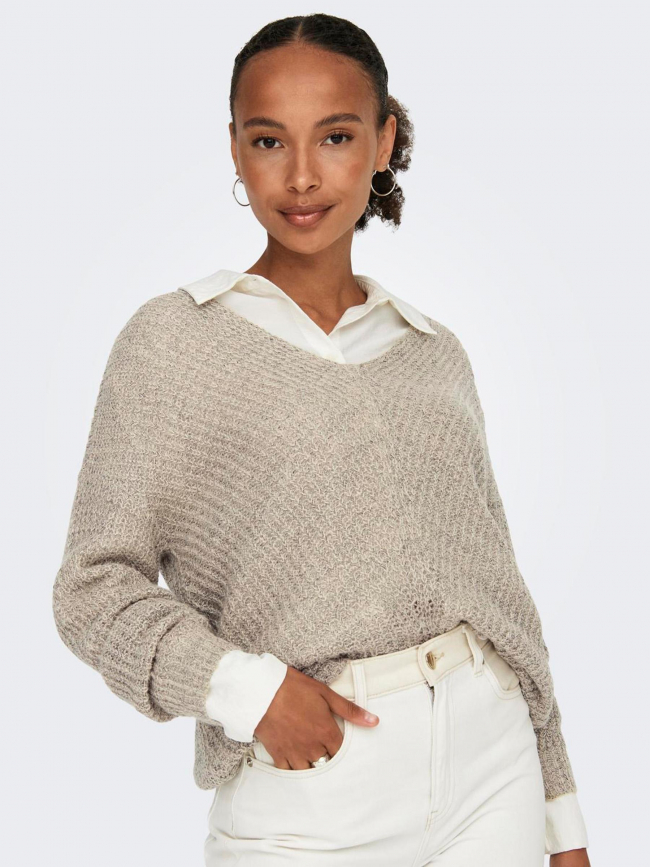 Pull en maille new megan beige femme -  JDY