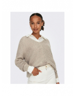 Pull en maille new megan beige femme - Jacqueline De Yong