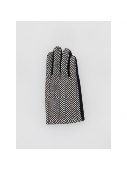 Gants tactiles bi matière chevrons gris Rodier| SOGEMA