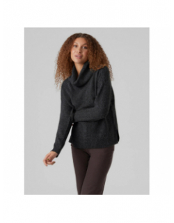 Pull col roulé doffy gris anthracite femme - Vero Moda