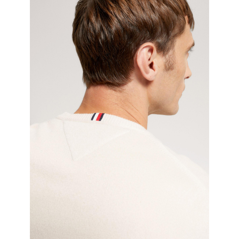 Pull homme Tommy Hilfiger à col rond texturé beige · Mode homme