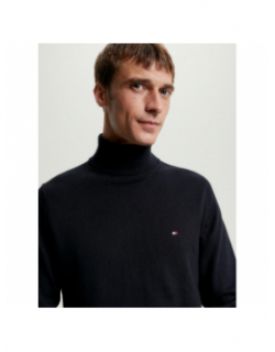 Pull col roulé pima noir homme - Tommy Hilfiger