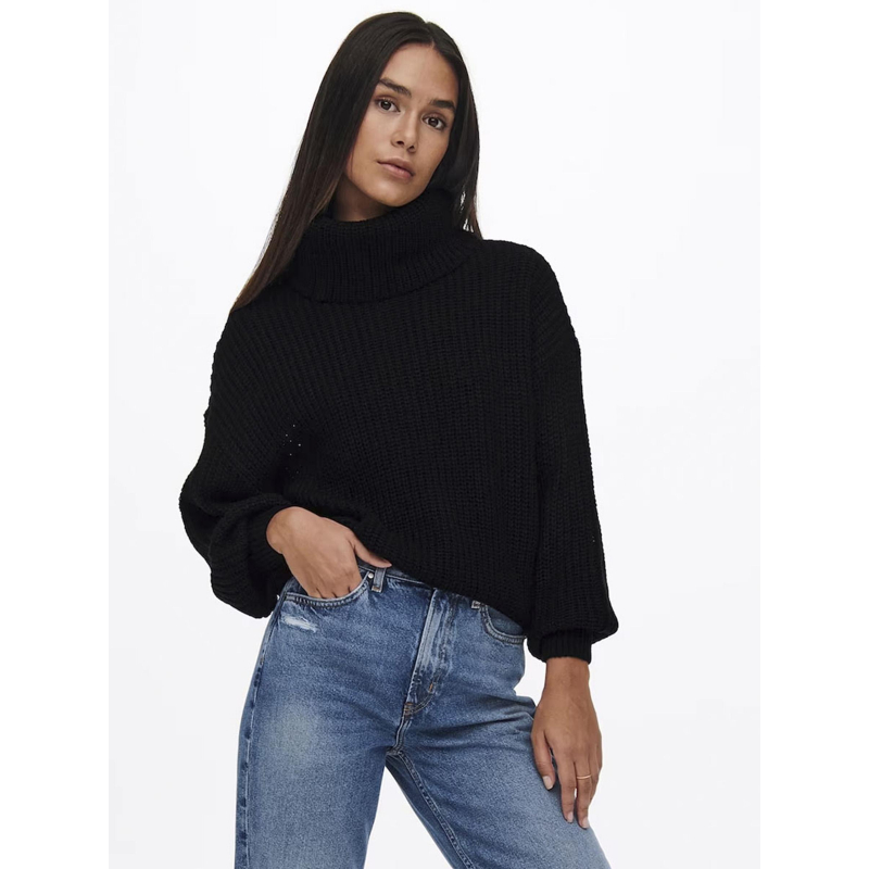 Pull col roulé jady justy noir femme - JDY