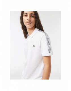 Polo core graphic blanc homme - Lacoste