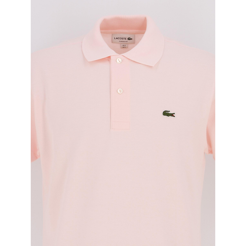 Polo rose 2024 homme lacoste