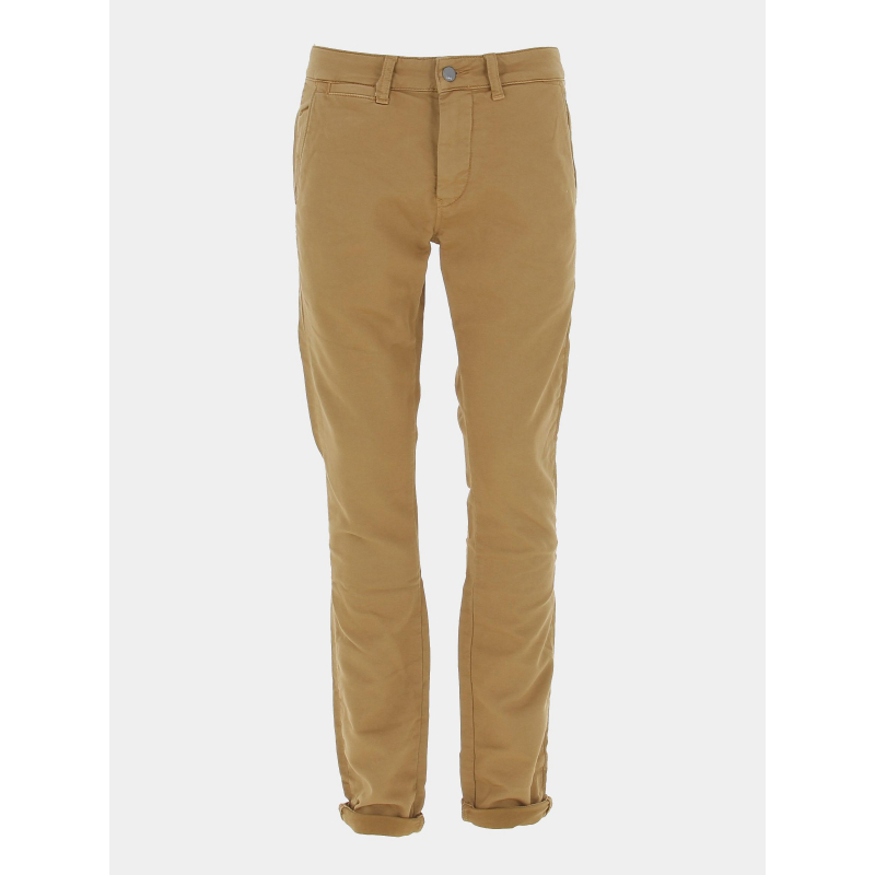 Pantalon chino jogg jurt marron homme - Le Temps Des Cerises