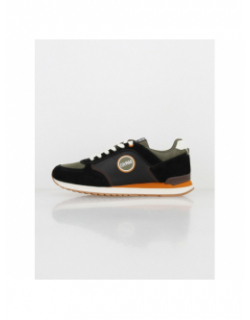 Baskets travis block noir kaki orange homme - Colmar