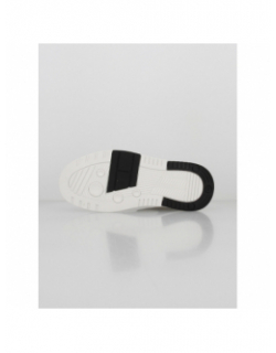 Baskets en cuir cupsole blanc noir homme - Tommy Jeans