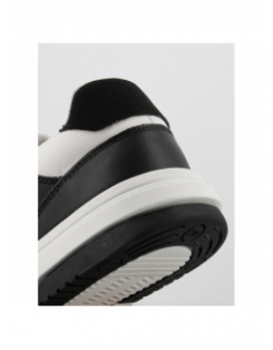 Baskets en cuir cupsole blanc noir homme - Tommy Jeans