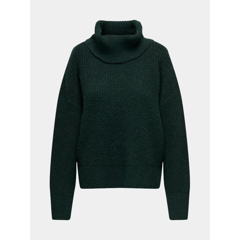 Pull col roulé alina life vert foncé femme - JDY