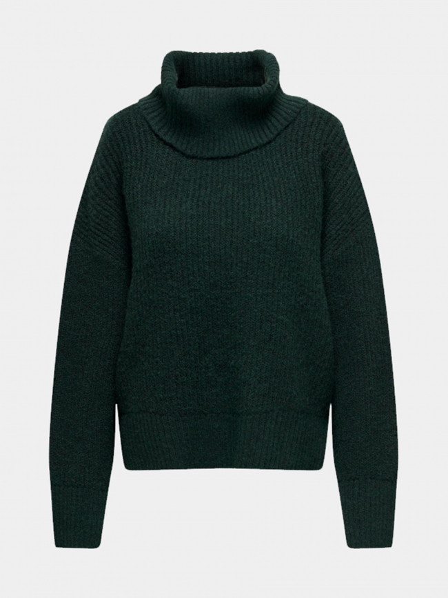 Pull col roulé alina life vert foncé femme - JDY