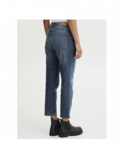 Jean droit cropped twiggy raven bleu femme - Ichi