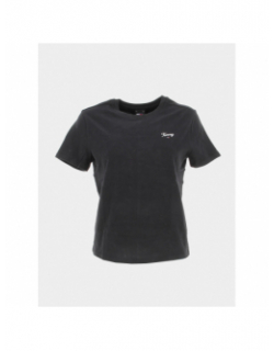 T-shirt regular script noir femme - Tommy Jeans