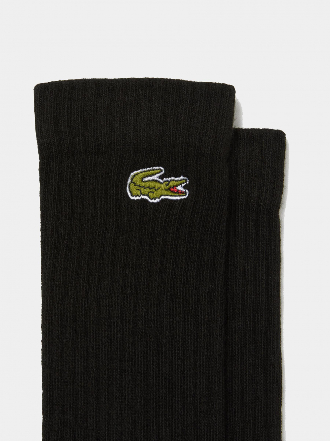 3 paires de chaussettes hautes performance noir - Lacoste