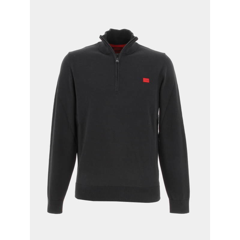 Pull col zippé montant san quintus noir homme - Hugo