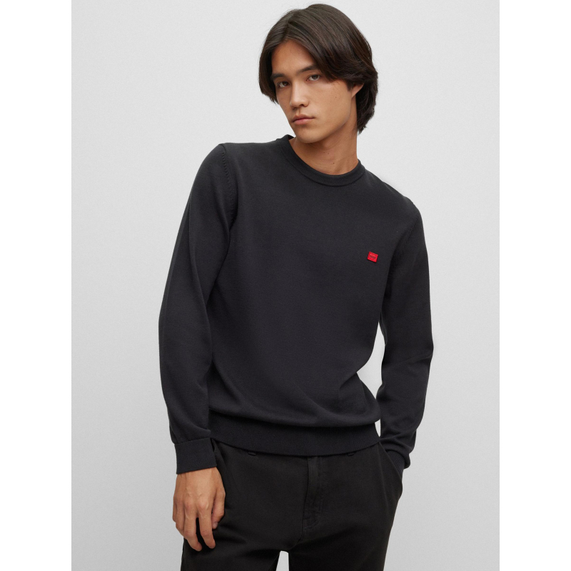 Pull fin san cassius noir homme - Hugo