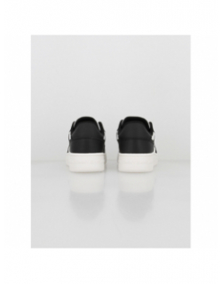 Baskets retro en cuir blanc noir femme - Tommy Jeans