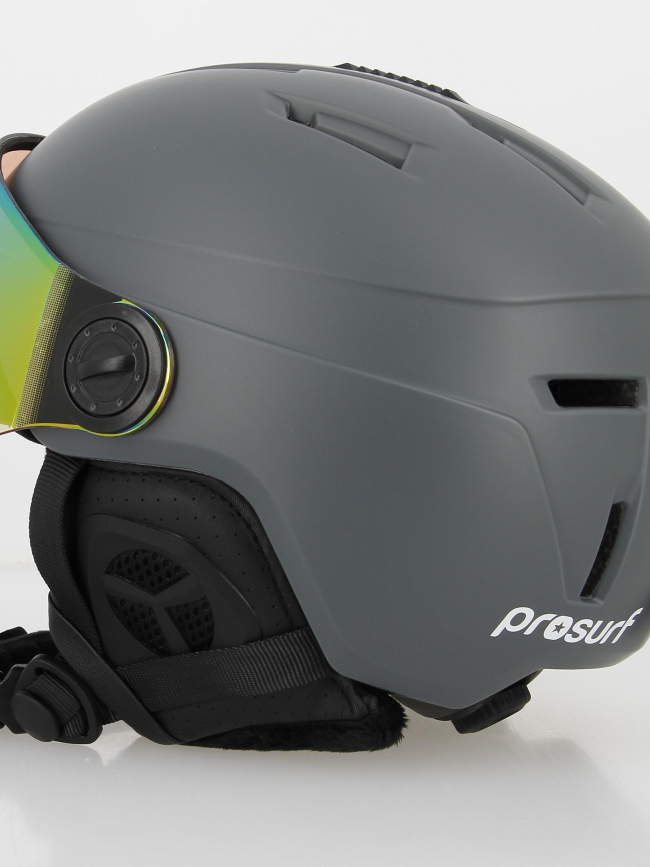 Casque de ski à visière photochromique gris homme - Prosurf