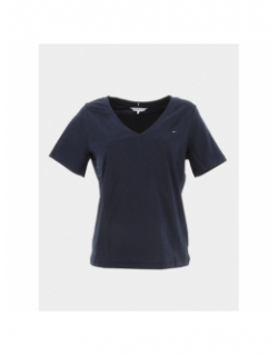 T-shirt col v modern regular bleu femme - Tommy Hilfiger