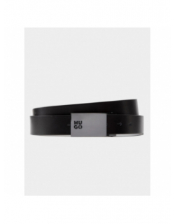 Ceinture cuir boucle interchangeable geffi noir homme - Hugo