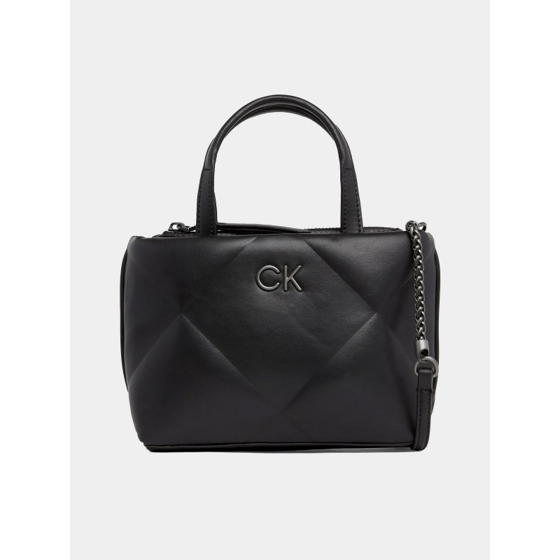 Sac à main mini matelassé re-lock quilt noir femme - Calvin Klein