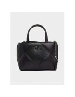 Sac à main mini matelassé re-lock quilt noir femme - Calvin Klein