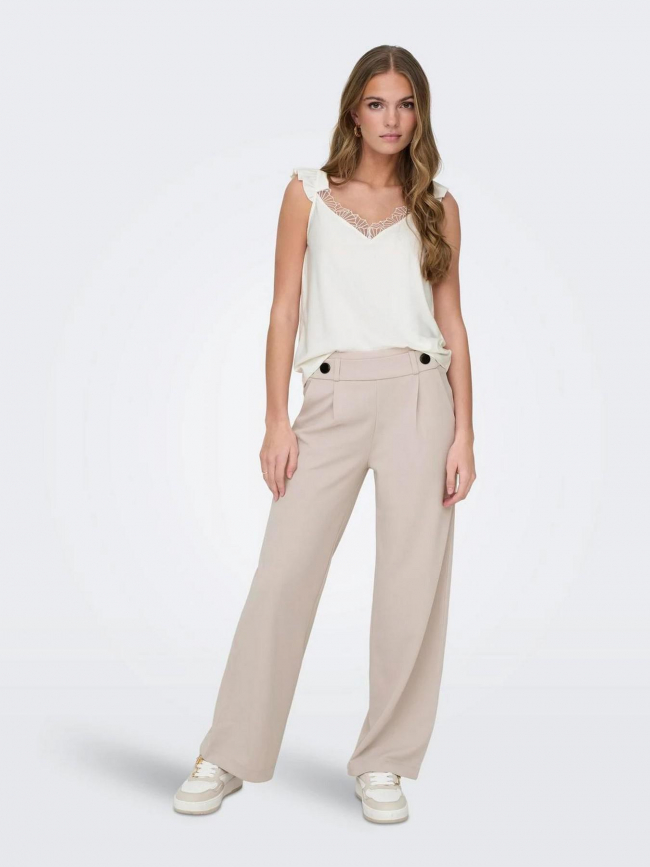 Pantalon large geggo beige femme - JDY