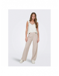 Pantalon large geggo beige femme - JDY