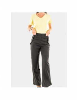 Pantalon large riel noir femme - La Petite Etoile