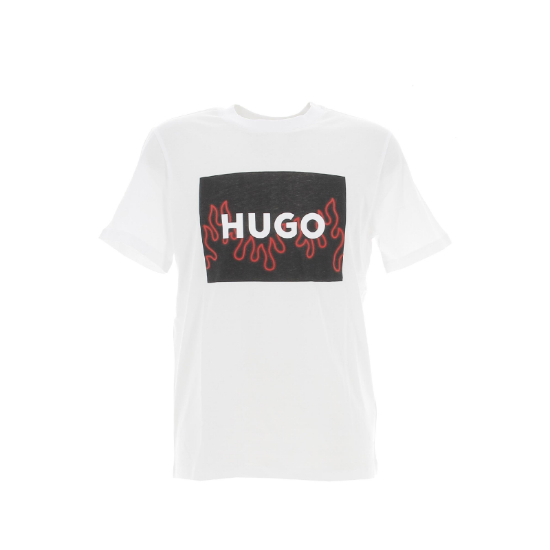 T-shirt dulive blanc homme - Hugo