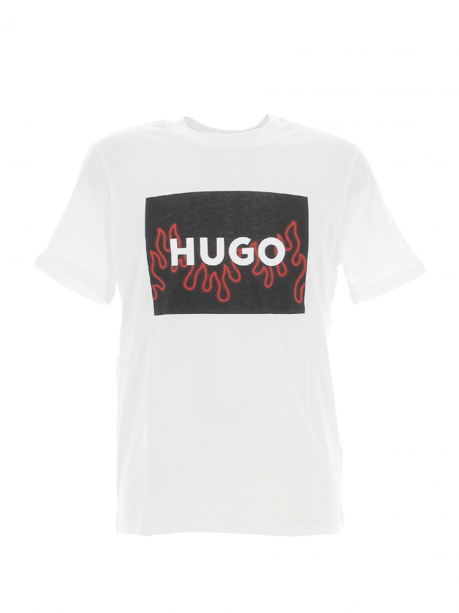 T-shirt dulive blanc homme - Hugo