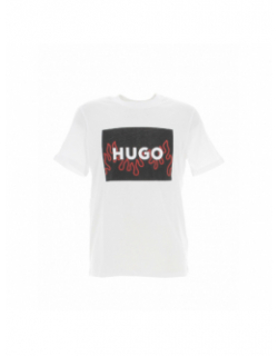 T-shirt dulive blanc homme - Hugo