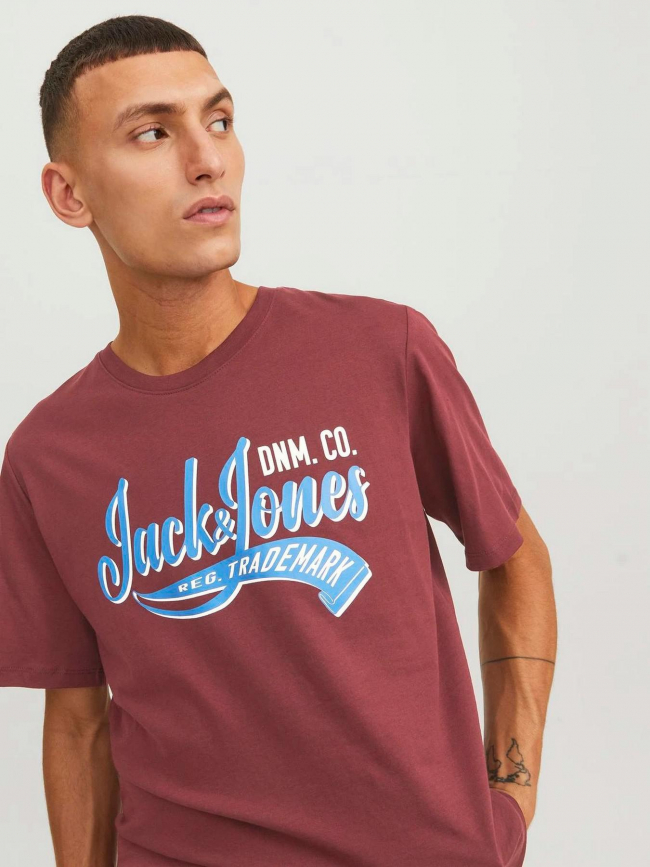 Tee-Shirt Homme Jack & Jones Vintage Bordeaux - Cdiscount Prêt-à-Porter