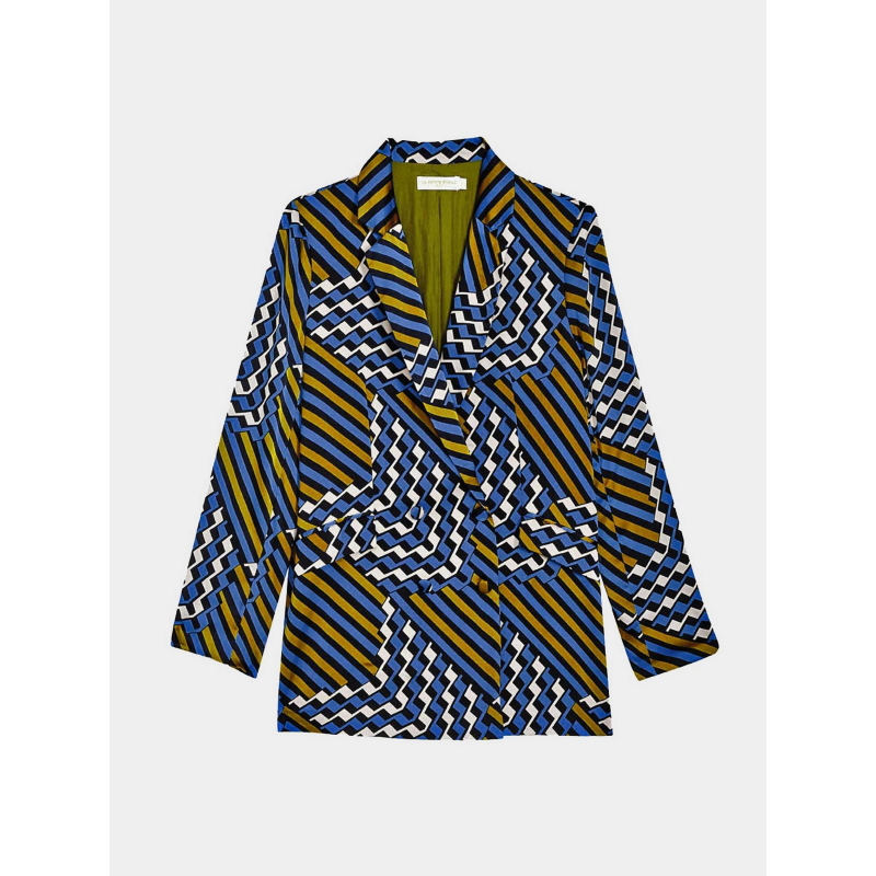 Veste blazer iliah bleu kaki femme - La Petite Etoile