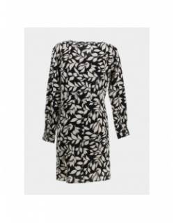 Robe courte piper floral noir femme -  JDY