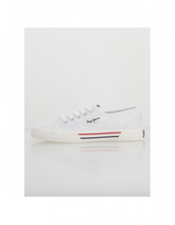 Baskets en toile brady basic blanc femme - Pepe Jeans