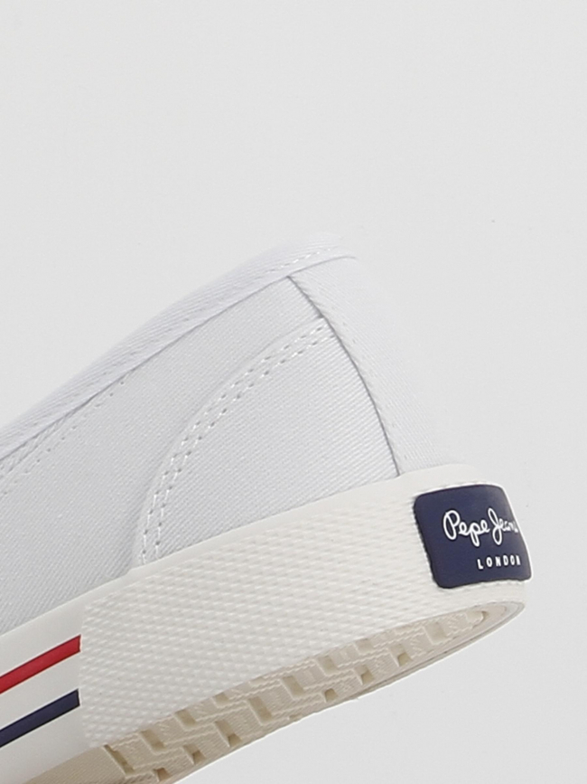 Baskets en toile brady basic blanc femme - Pepe Jeans