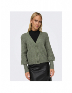 Gilet cardigan drea court vert femme - JDY