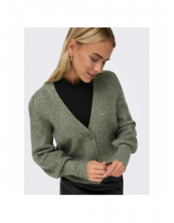 Gilet cardigan drea court vert femme - JDY