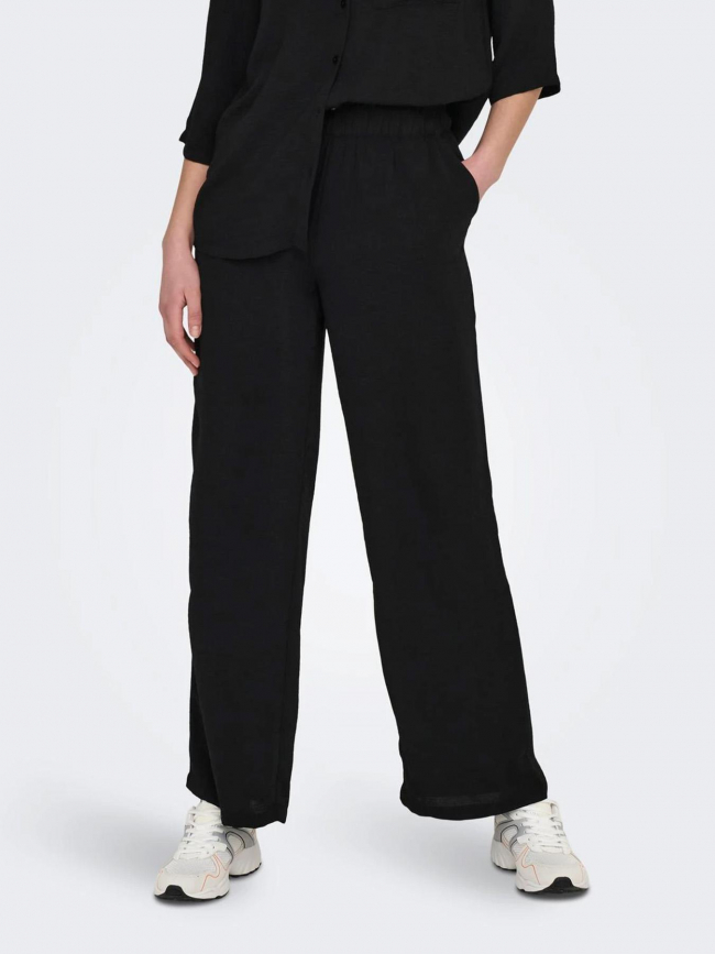 Pantalon fluide ample divya noir femme - JDY