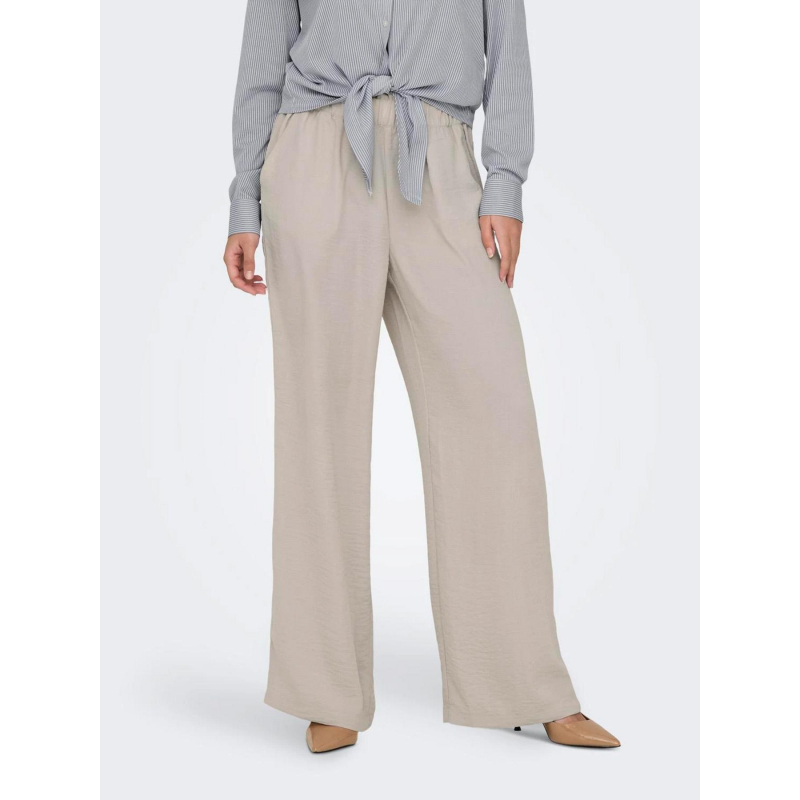 Pantalon fluide ample divya beige femme - JDY